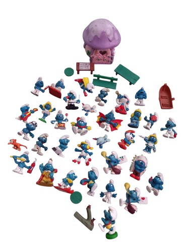 Vintage smurf village mushroom - vintage,