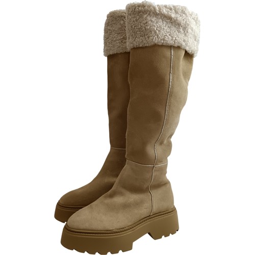 Zara faux suede knee high - zara,