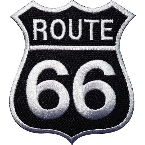 Route sign embroidered iron - 66,