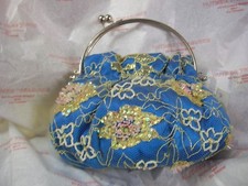 Leko Hand bag Blue with Chain