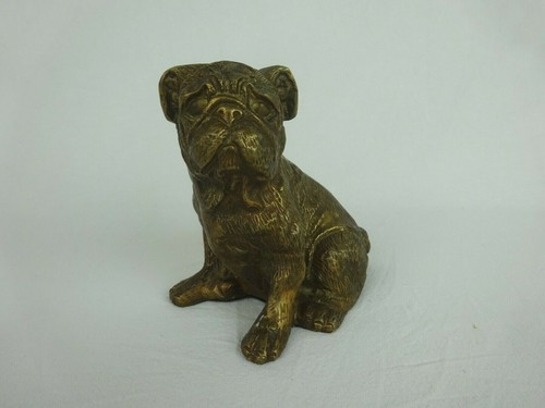 Vintage bronze bulldog - bronze,