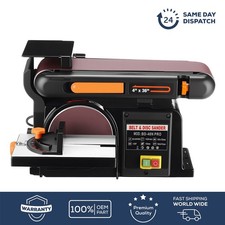 650W ELECTRIC BELT + DISC SANDER 2IN1 LINISHER BENCH LARGE TABLE WOOD METAL SA