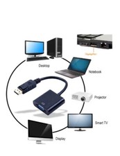 New Display Port Male to VGA Female Converter Adaptor