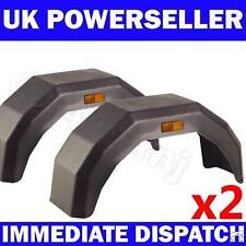 2 x Plastic Mudguards Mud Guards MEDIUM Trailer wheel