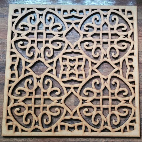 Laser cut decorative damask - laser,