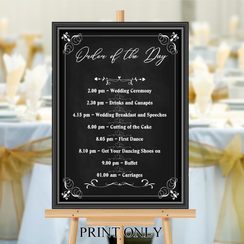 Personalised wedding order - wedding,