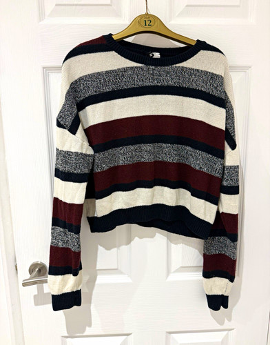 Striped cropped knit - striped,