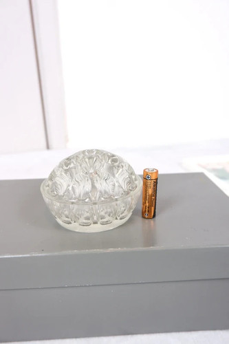 Vintage clear glass - , flower
