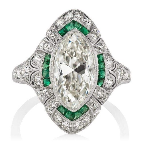 Art deco marquise cut - deco,