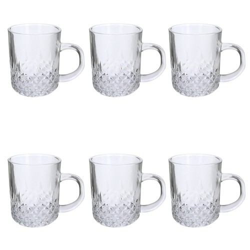 Coffee mugs clear - 6,