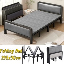 3FT Black Folding Single Metal