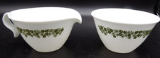 Corelle Crazy Daisy Creamer & Sugar Bowl  EXC!!
