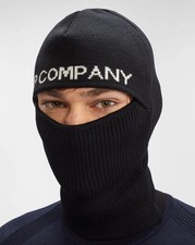 C.P Company 100% Wool Balaclava Black Beanie Head Face Cover Knit Ski Mask £159