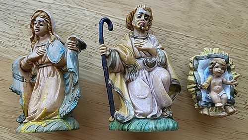 Vintage nativity figures - vintage, mary