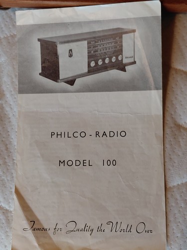 Philco model 100 - 100, 1958