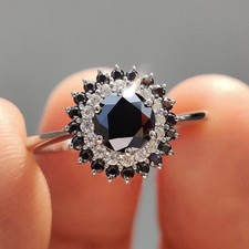 Black Moissanite 2.50Ct Dual
