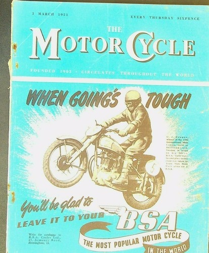 Motor cycle magazine march - motor, 1