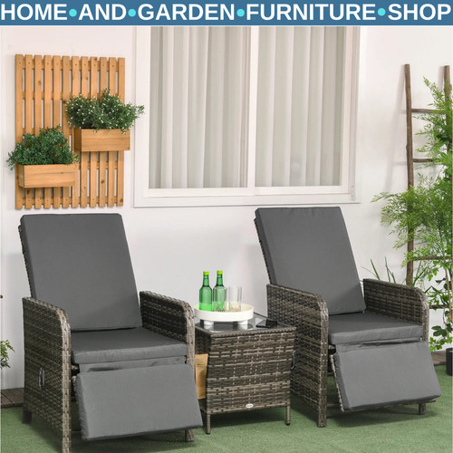 Piece rattan bistro set - 3-piece,