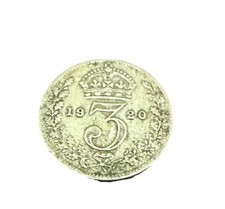SILVER THREEPENCE GEORGE V COIN CHOICE OF YEAR 1920