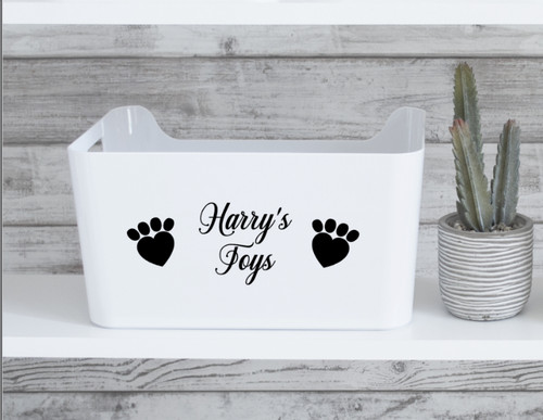 Personalised dog toy box - personalised,