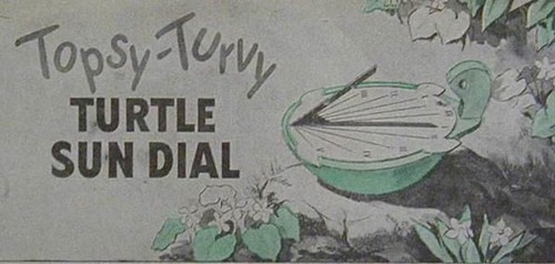 Turtle sundial how build - sundial, how-to