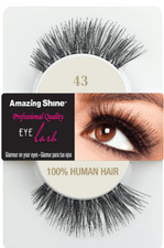 3 Packs of Amazing Shine Human Hair False Eyelashes - 43