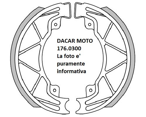 176 0300 brake pads 140x25 - 176.0300,