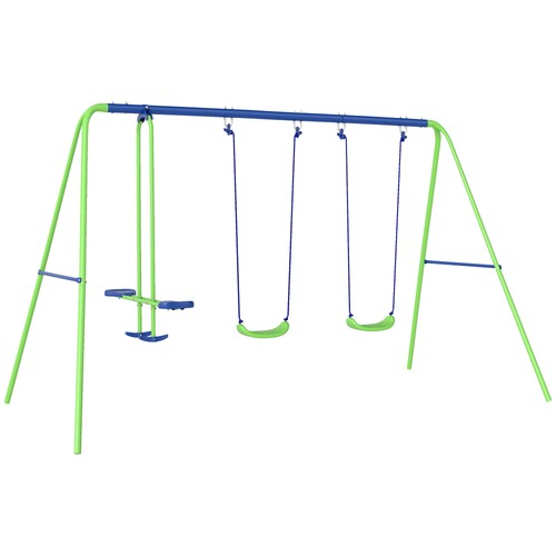 Outsunny metal garden swing - metal,
