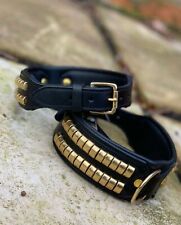 LEATHER DOG COLLAR STUDDED FOR