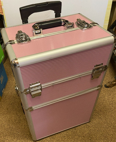 Pink aluminium portable - pink,