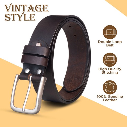 Mens genuine leather - leather, pure