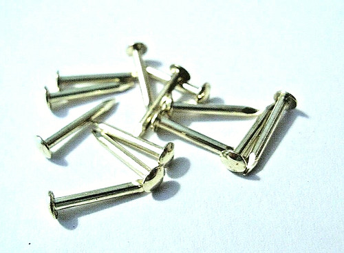 Escutcheon pins nails brass - nails,