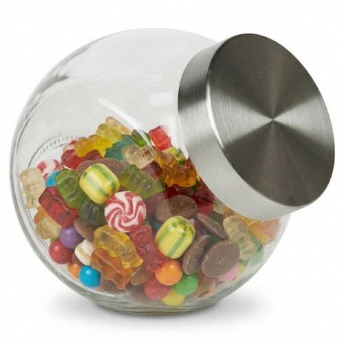 Clear glass sweet jar - 1.5l,