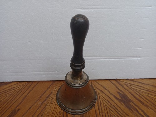 Large vintage brass handbell - large,