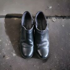 Pitillos shoes Women’s Black Leather Ankle Bootie Size 37 In EUC (US Size 6.5 )