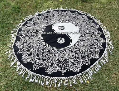 Indian black white yin yang - indian,