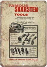 Skarsten Tools Electric Stripper-Scraper Ad  - 12" x 9" Retro Look Metal Sign