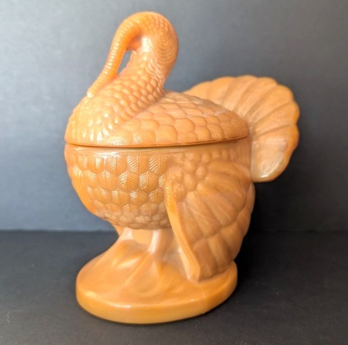 Caramel slag glass tom - slag,