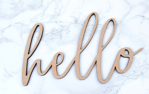 Large wooden script - large,