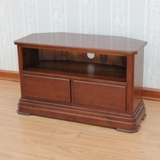 Mahogany Corner TV Unit | TV Stand | 2 Drawers | Simple Range NEW CBN092