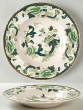 Mason's Mandalay Chartreuse  Rimmed Soup Bowl 865710