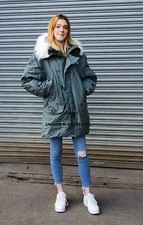 Genuine Ex US Air Force N-3B Extreme Cold Weather Snorkel Parka ECW N3B Medium