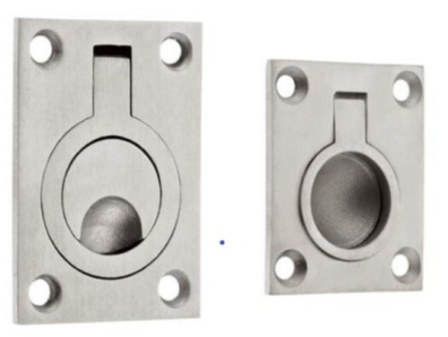 Stainless steel finger flush - steel,