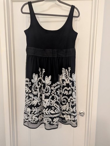 Sleeveless dress black white - dress;, black/white