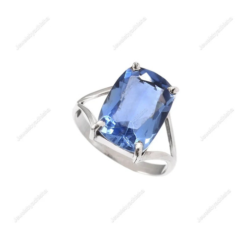 Tanzanite ring sterling - ring-,