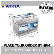 E44 Car Battery 12V Varta SLI