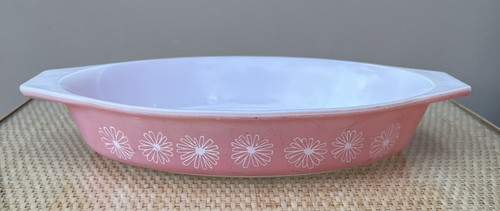 Vintage pyrex pink daisy - pyrex,
