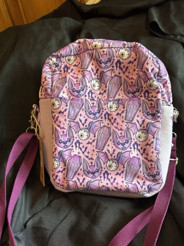 Handmade gothic crossbody bag - crossbody,