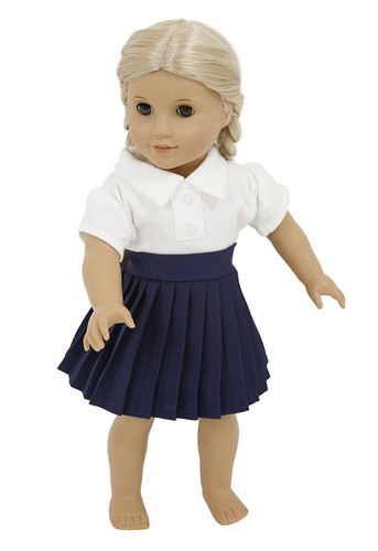 Grey dolls pleated school - grey,