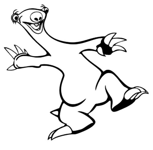 Car sticker ice age - 1x,